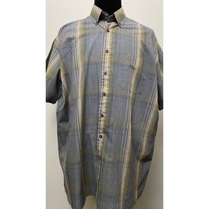 Knights Sportswear 2X Short Sleeve button up Blue